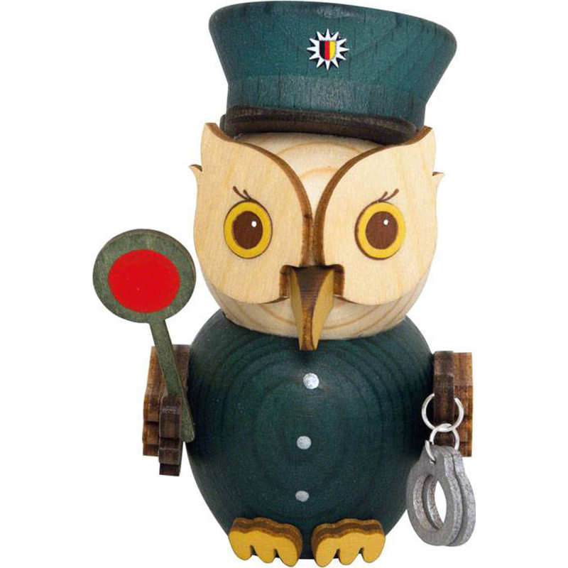 Mini-Eule Polizist - 7 cm