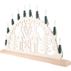 NARVA Schwibbogenkette mit 10 Kleinschaftkerzen