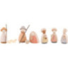 Nativity Set of 9 Pieces Colored - Large - 10,0 cm / 4.0 inch