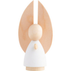 Verkündigungsengel natur/weiß - groß - 9,5 cm