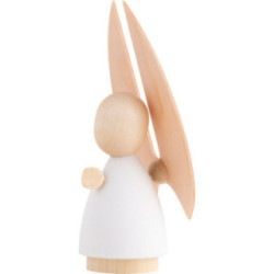 Verkündigungsengel natur/weiß - groß - 9,5 cm