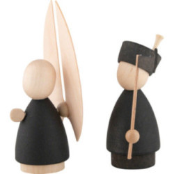 Angel and Miner Natural/Anthracite - 9,5 cm / 3.7 inch