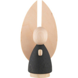 Verkündigungsengel natur/anthrazit - 9,5 cm