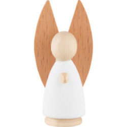 Verkündigungsengel natur/weiß - klein - 7 cm