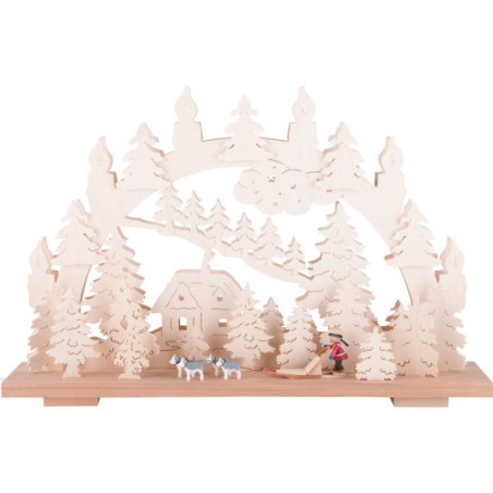 Candle Arch - Sled Dogs - 50x31 cm / 19.7x12.2 inch