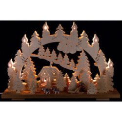 Candle Arch - Sled Dogs - 50x31 cm / 19.7x12.2 inch
