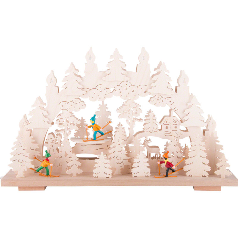 Candle Arch - Winter Fun - 50x31 cm / 19.7x12.2 inch
