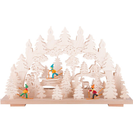 Candle Arch - Winter Fun - 50x31 cm / 19.7x12.2 inch