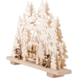 Candle Arch - Angel and Miner - 50x35 cm / 20x14 inch