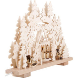 Candle Arch - Angel and Miner - 50x35 cm / 20x14 inch