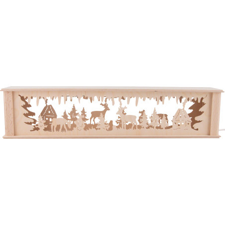 Illuminated Stand for Candle Arches - Forest Hut - 51,5x11,3 cm / 20.3x4.4 inch