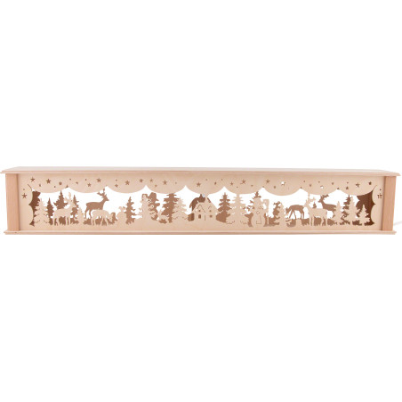 Illuminated Stand for Candle Arches - Lonely Hut - 71,8x11,3 cm / 28.3x4.4 inch