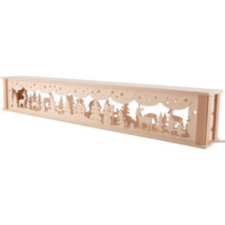 Illuminated Stand for Candle Arches - Lonely Hut - 71,8x11,3 cm / 28.3x4.4 inch