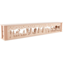 Illuminated Stand for Candle Arches - Lonely Hut - 71,8x11,3 cm / 28.3x4.4 inch