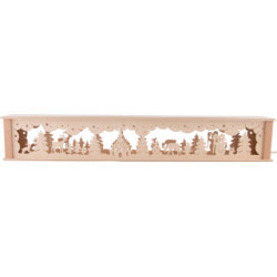Illuminated Stand for Candle Arches - Seiffen Church - 71,8x11,6 cm / 28.3x4.6 inch