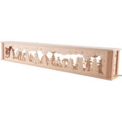 Schwibbogen-Unterbau Seiffener Kirche - 71,8x11,6 cm