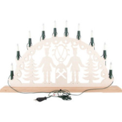 NARVA Schwibbogenkette mit 10 Kleinschaftkerzen