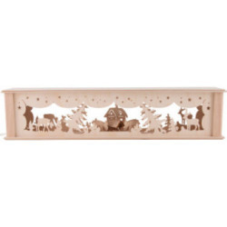Schwibbogen-Unterbau Winterwald - 51,5x11,3 cm
