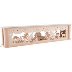Illuminated Stand for Candle Arches - Winter Forest - 51,5x11,3 cm / 20.3x4.4 inch