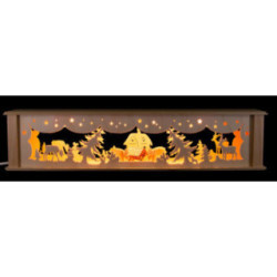 Illuminated Stand for Candle Arches - Winter Forest - 51,5x11,3 cm / 20.3x4.4 inch