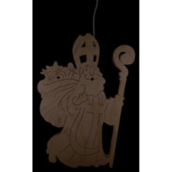 Fensterbild Nikolaus - 25 cm