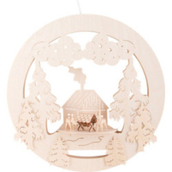 Fensterbild Waldmotiv - 32 cm