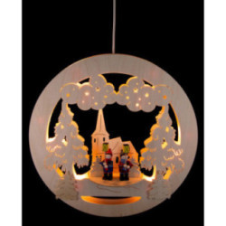 Window Picture - Walking with Lanterns - 32 cm / 12.6 inch