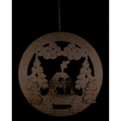 Fensterbild Winterzeit - 32 cm