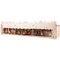Illuminated Stand - Christmas Market - 73x16,5 cm / 28.7x6.5 inch