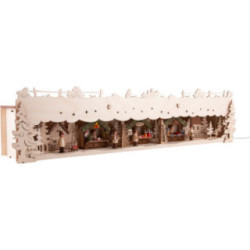 Illuminated Stand - Christmas Market - 73x16,5 cm / 28.7x6.5 inch