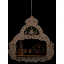 Window Picture - Christmas Market - 38 cm / 15 inch