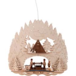 Fensterbild Bergmotiv Haspelknecht - 38 cm