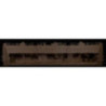 Illuminated Stand - Seiffen Village - with Brown Glazed Roofs - 73x16 cm / 28.7x6.3 inch