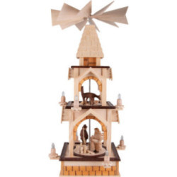 3-stöckige Pyramide Waldmotiv - 77 cm