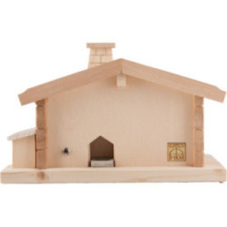 Räucher-Lichterhaus mit Naturdach - 20 cm