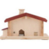 Räucher-Lichterhaus mit Zederndach - 20 cm