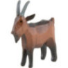 Goat brown - 4 cm / 1.6 inch
