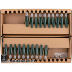 NARVA Lichterkette mit 20 Riffelkerzen