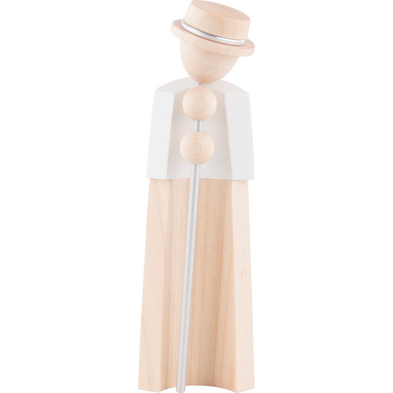 Hirte mit Stab - natur/weiß - KAVEX-Krippe - 17 cm