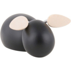 Lamm liegend - schwarz - KAVEX-Krippe - 2 cm