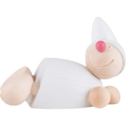 Wicht liegend - weiß - 5,5 cm