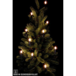 NARVA Lichterkette mit 20 Riffelkerzen