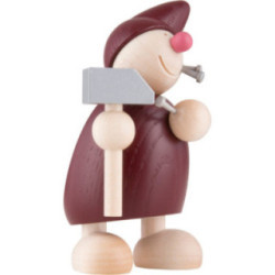 Wight with Hammer and Nails - Red - 10,5 cm / 4 inch