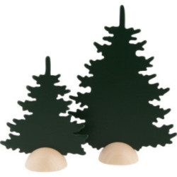 2 Tannen - grün - 20 cm