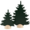 2 Tannen - grün - 20 cm