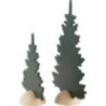 2 Tannen - grün - 20 cm