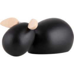 Schaf liegend - schwarz - KAVEX-Krippe - 3 cm