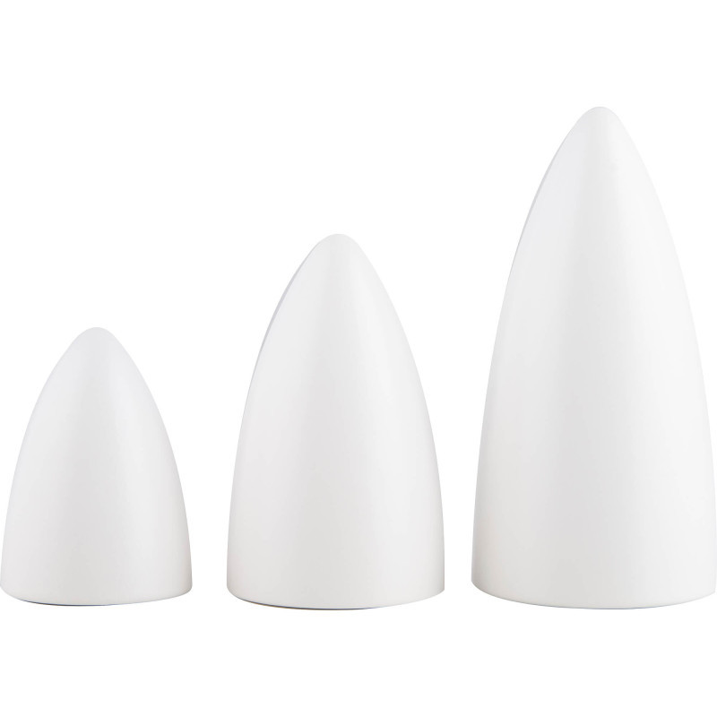 Fichten 3-teilig - natur/weiß - KAVEX-Krippe - 10 cm