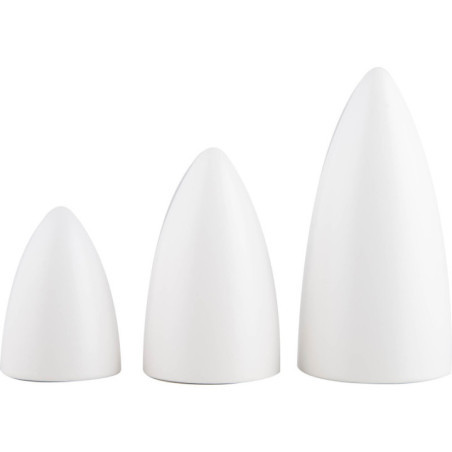 Fichten 3-teilig - natur/weiß - KAVEX-Krippe - 10 cm