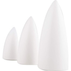 Fir Trees - 3 pcs. - Natural/White - KAVEX-Nativity - 5,5 cm to 10 cm / 2.2 inch to 3.9 inch